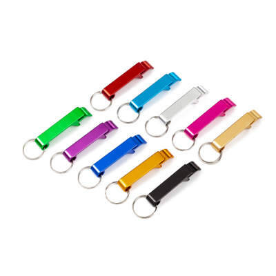 

500pcs/lot Free Shipping promotion customed printed gift Metal aluminum alloy bottle opener metal keychain laser