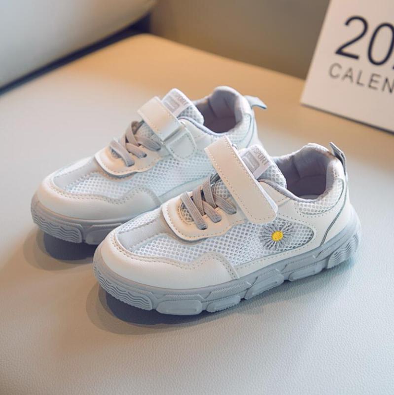 

Children casual shoes for girls sneakers fashion breathable net cloth boys sport shoes children running summer sandals, Gray