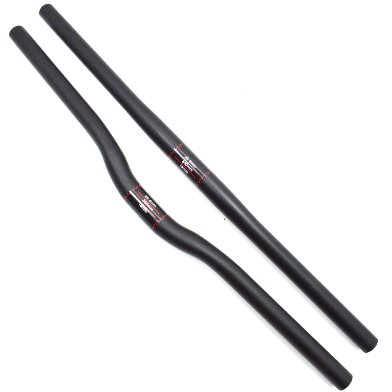 

Mountain bike full carbon fibre bicycle handlebar Flat MTB BMX Folding bike parts 25.4mm Kids' bikes Rise handlebars 480mm 520mm 660mm