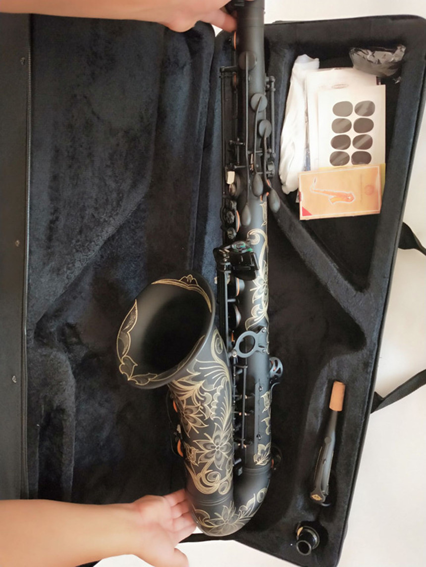 Tenor saxophone Suzuki true picture Bb High-Quality professional musical instrument free shipping-image-484172775