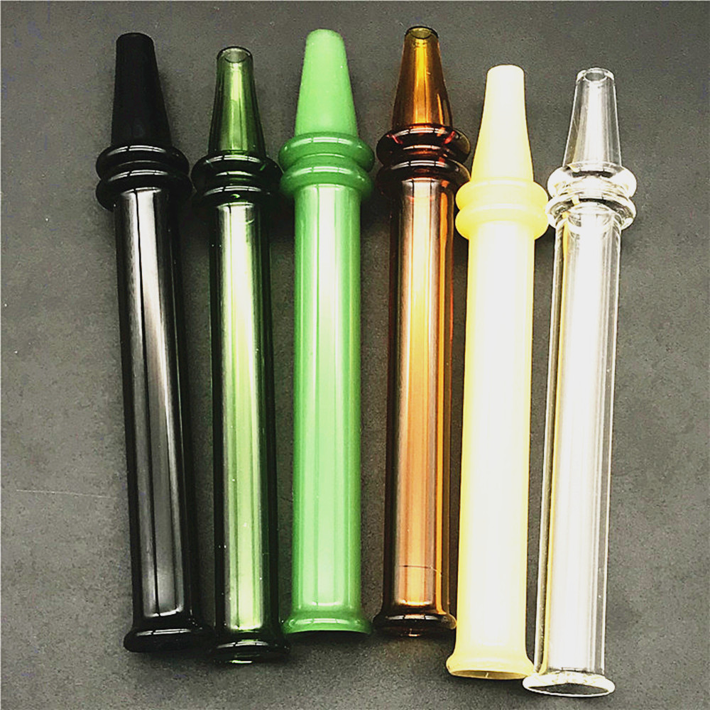 

Mini Nectar Collector Colorful with 5.1 Inch Nector Collector Straigh Tube Smoking Accessories GlassTips for Dab