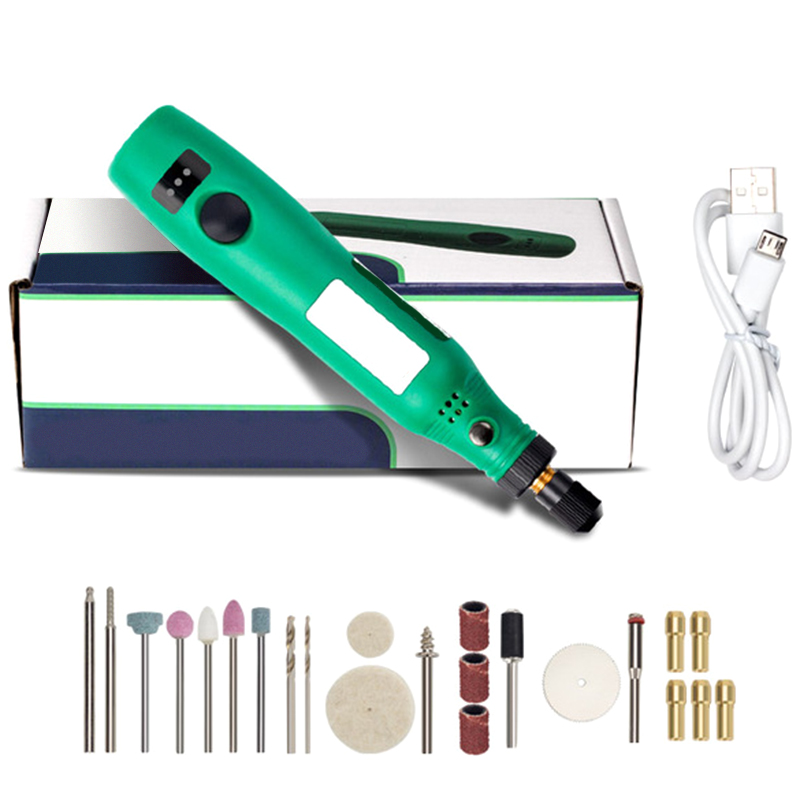 

HOT-Cordless Drill Power Tools Electric Mini Drill Grinding Accessories Set 3.6V Wireless Mini Engraving Pen for Dremel Tools