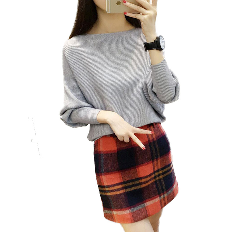 

HSPL Loose Spring Knitted Pullover Women Fashion New Arrival Lady Black Pull Sweaters Red 2020 Knitwear Jumper Pink Pull Femme