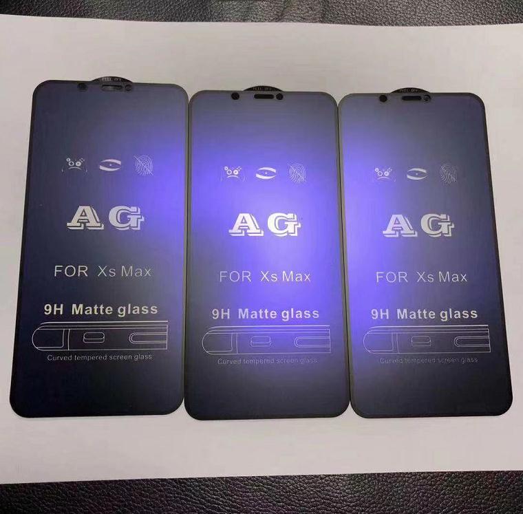 

Anti Blue Light Full Glue Full Cover Matte Tempered Glass Screen Protector for iPhone 11 Pro Max XS XR 8 7 Plus