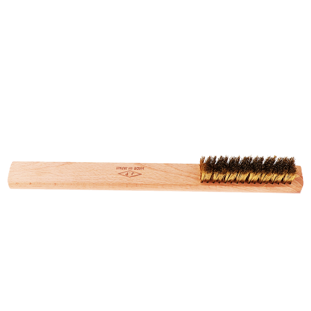 

Brass Copper Wire Brush Steel Brush with Wooden Handle for Jewelry Rust Paint Removal