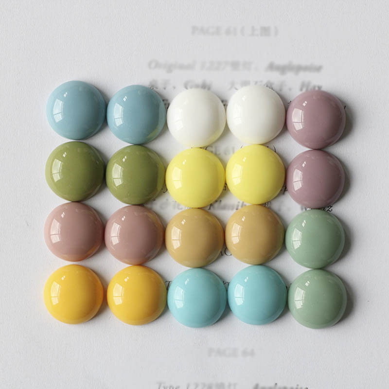 flat beads for stud earrings