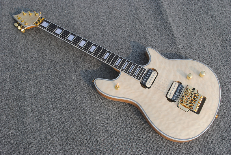 

Natural wood color Electric Guitar with Rosewood fingerboard,Gold Hardware,2S pickups,can be customized.