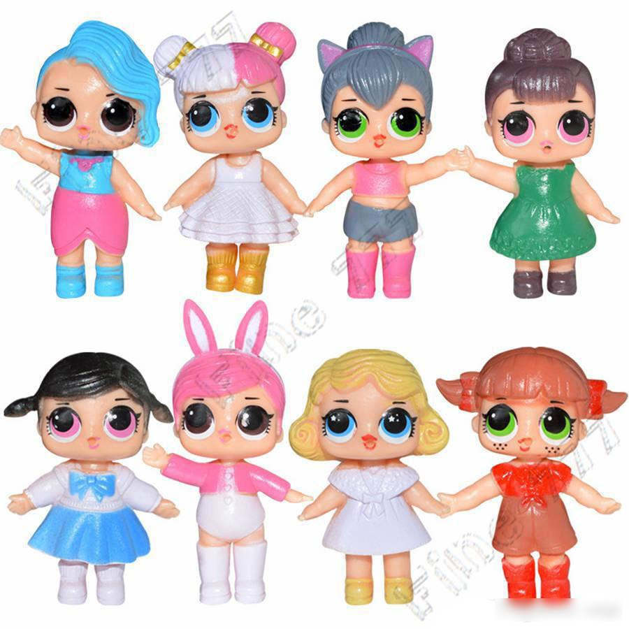 8pcs /Set LOL Surprise Doll Baby Tear Series Ornament for Kids Toy Gift