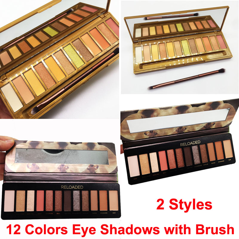 

Makeup Honey Eyeshadow Palette Reloaded Eye Shadows with brush 12 colors Matte Shimmer Nude Eye Shadows hills palette free shipping