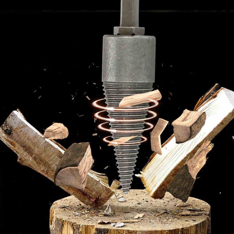 

Firewood Splitter Machine Drill Wood Cone Reamer Punch Driver Firewood Drill Bit Wood Cut Tool Woodworking Separator
