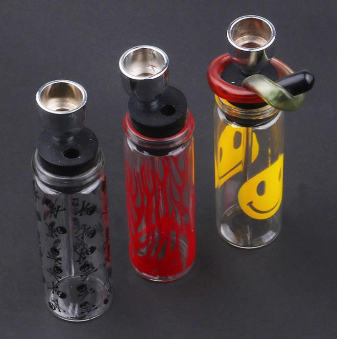 

Patterned glass hookah detachable glass pipe easy to clean glass water pipe