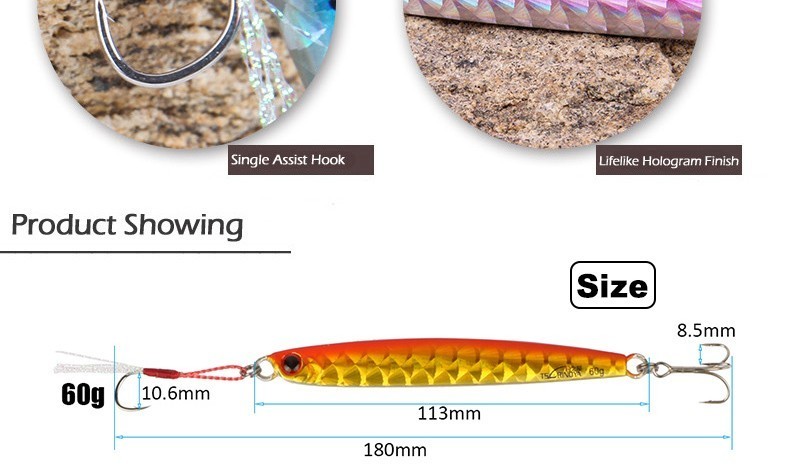Ma-peche.fr Couleur: Bleu Poids: 30G Leurre Jig Trulinoya
