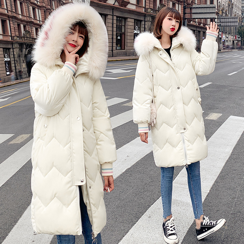 

A Real Cotton Cotton-padded Jacket Woman 2019 Cotton-padded Clothes Woman Back Winter Dress Bread Serve Easy, Black