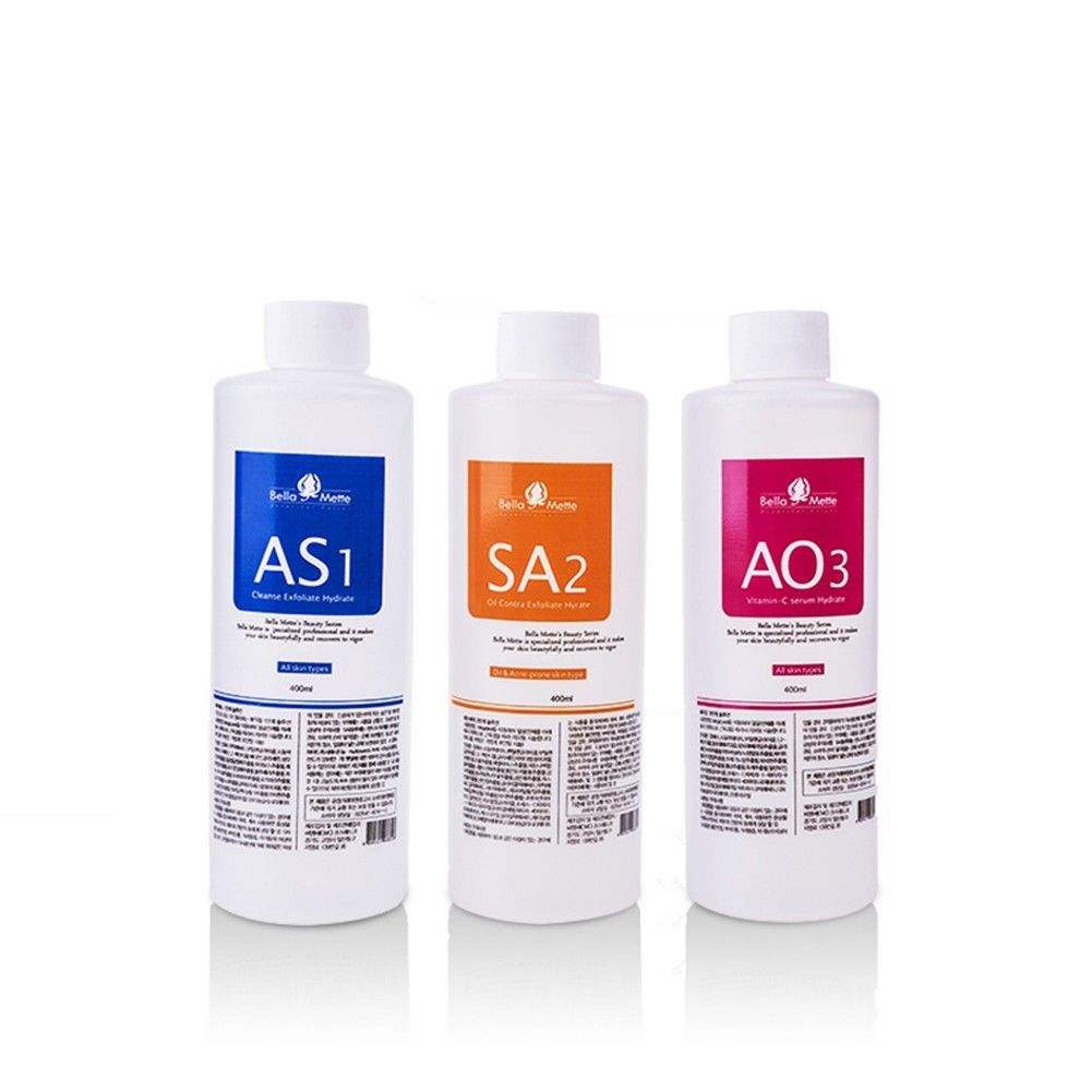 

100% South korea imports hydrafacial machine use aqua peeling solution 400ml per bottle aqua facial serum hydra facial serum for normal skin
