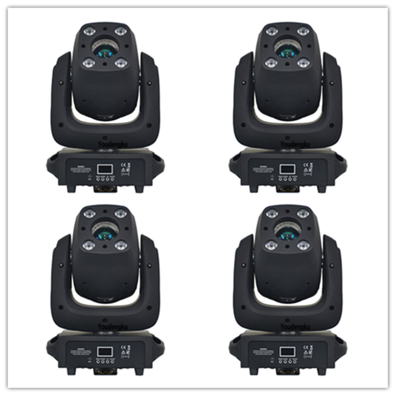 4 pieces New arrive Party disco dj stage light 100w spot led moving head 4x10w rgbw led mini moving head wash light-image-456401087