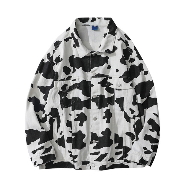 

Black White Denim Jackets Men Women New Arrivals Streetwear Jeans Jacket Man Clothing, Black;brown