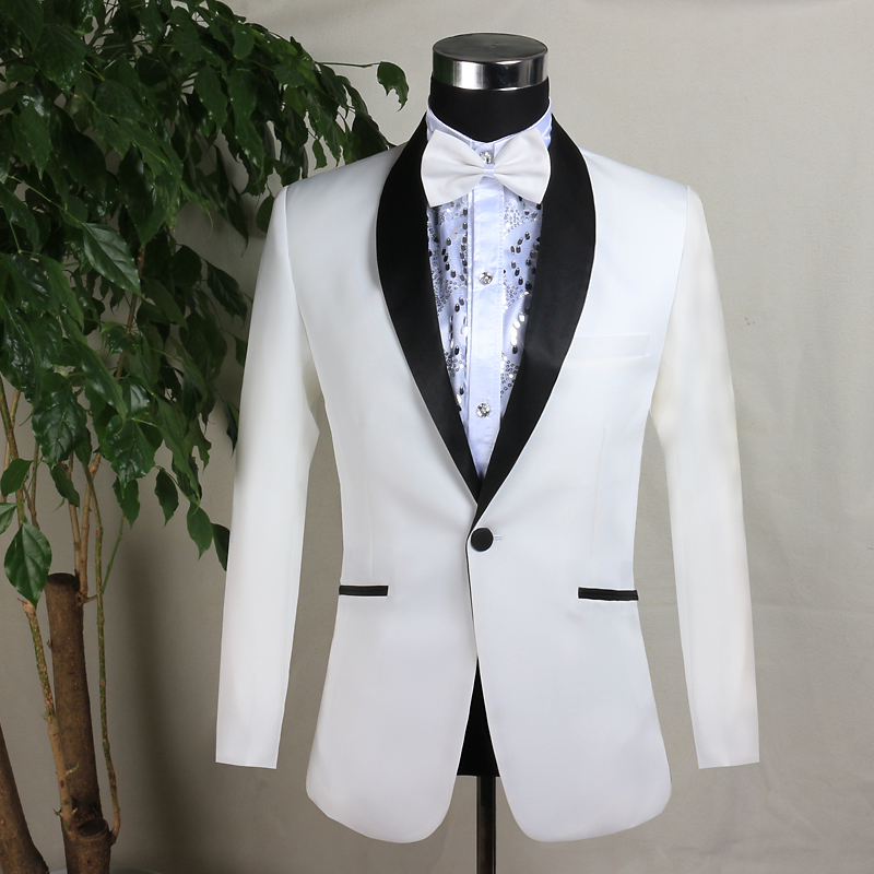

Cool One Button Groomsmen Shawl Lape Groom Tuxedos Mens Wedding Dress Man Jacket Blazer Prom Dinner 2 Piece Suit(Jacket+Pants+Tie) A112, Same as image