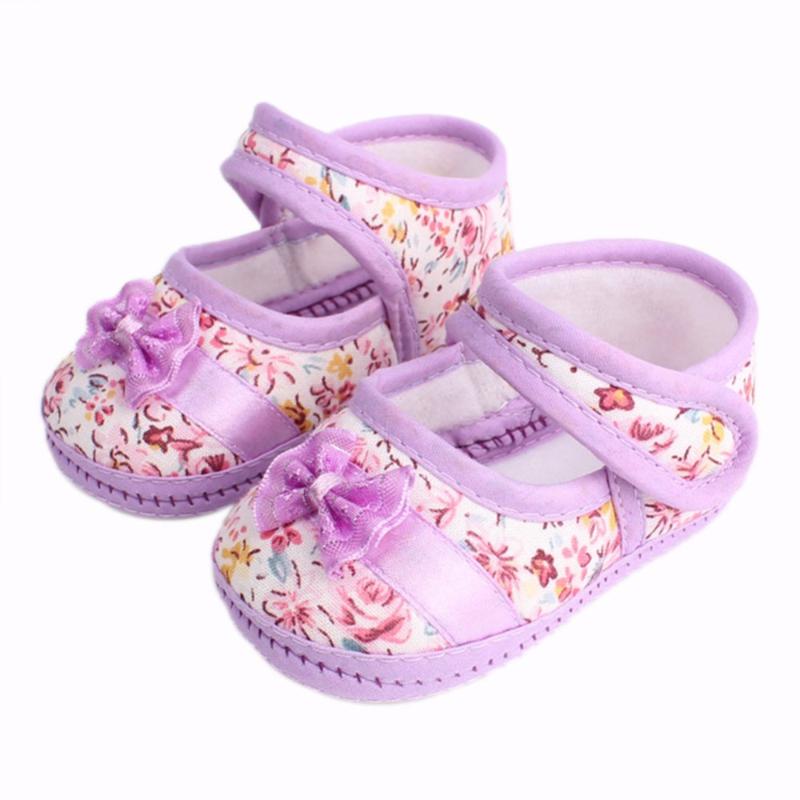 

High Quality Girls Flowers Bow Baby Toddler Shoes Spring Autumn 11cm 12cm 13cm Children Footwear First Walkers, Blue