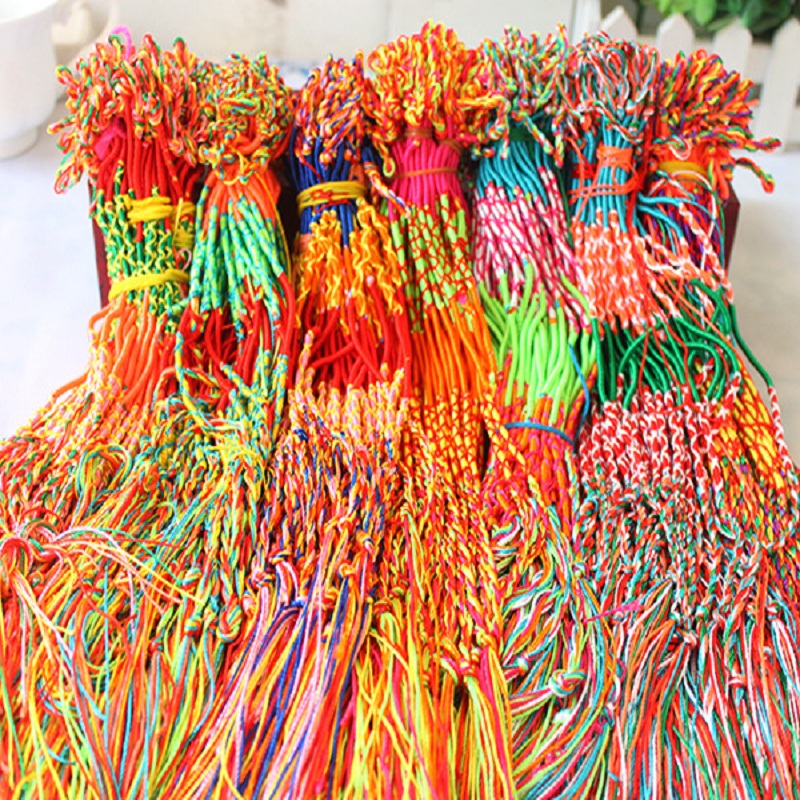 

wholesale 200pcs Bohemia women's mixed handmade silk knot chains bracelets wristbands brand new dropshipping party gifts friendship bracelet