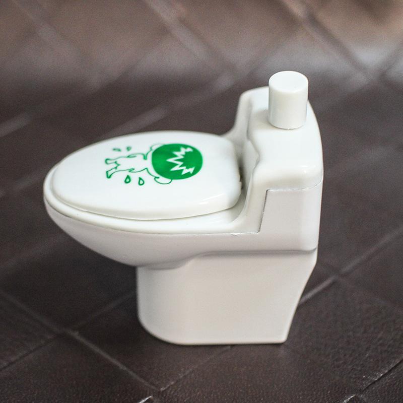 

Funny Lighter Creative Refillable Toilet Shape Cigarette Butane Gas Lighters White Home Decoration Collection