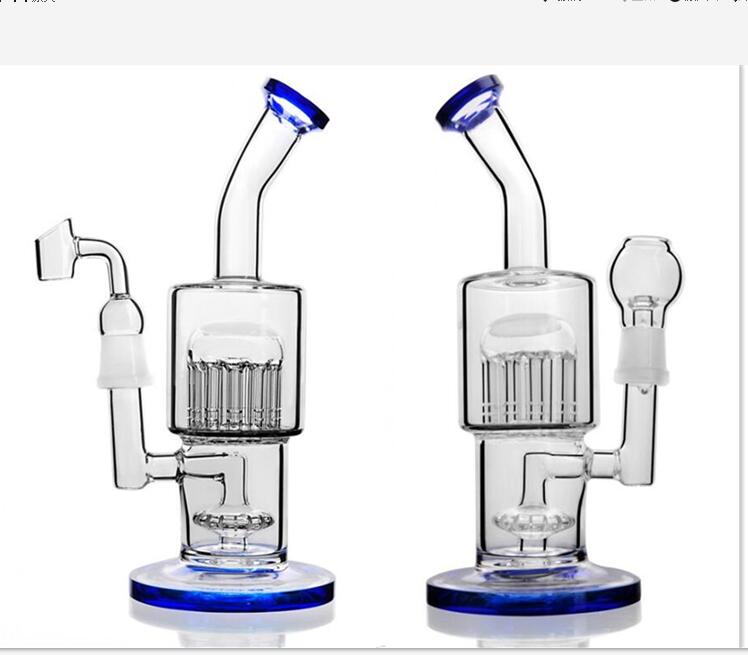 

TORO Mini Bong Thick Glass Oil Rigs Heady Glass Dab Water Bongs Smoking Glass Water Pipes Unique Hookahs With 14mm Bowl 7.9''