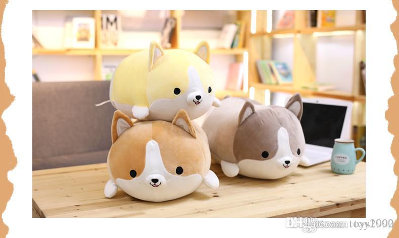 

30/45/60cm Cute Corgi Dog Plush Toy Stuffed Soft Animal Cartoon Pillow Lovely Christmas Gift for Kids Kawaii Valentine Present, As shown