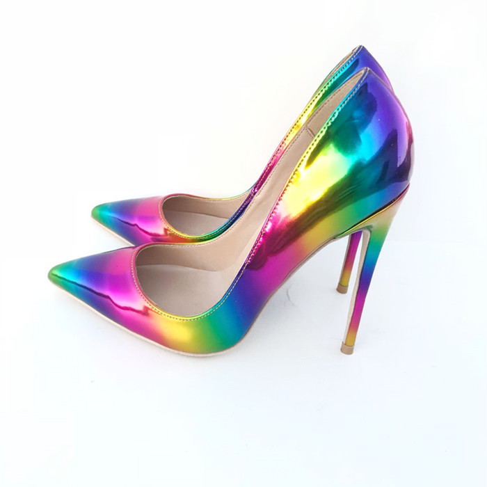 rainbow wedding shoes