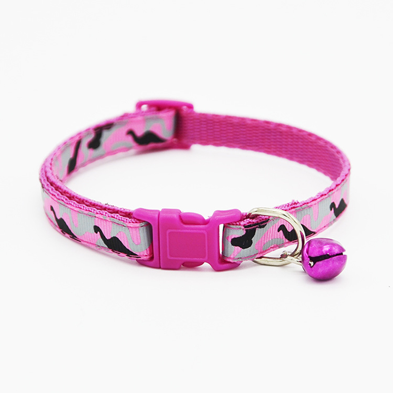 

Cute Pet Dog Puppy Cat Collars Fashion Camouflage Colors Adjustable Pet Animals Neck Chain With Bell Collars Free Shipping