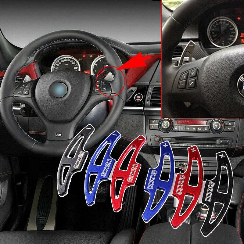For BMW X6 M 2010-2014 Car Steering Wheel Alloy Shift Paddle Shifter Extension-image-501877961