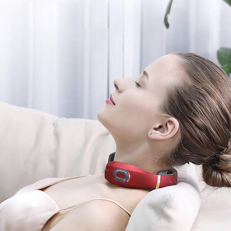 

Neck Massager Machine Cervical Massager Pulse Massage Relax Pain Relief Gift