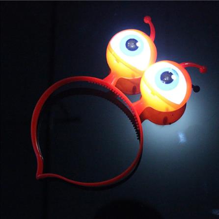 

Shining Big Eyes Alien LED Hair Band Halloween Party Ball Concert Headwear Prop birthday gifts toys