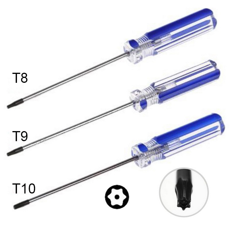 

T8/T9/T10 Torx Security Screwdriver Tamper Proof Screwdriver Torx Driver For XBOX 360 Wireless Controller 45# Steel