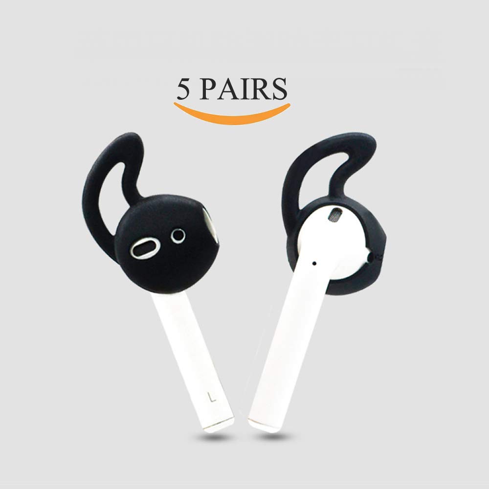 

Ear Hooks and Covers Accessories Compatible with Apple AirPods or EarPods Headphones/Earphones/ Earbuds (5 Pairs)