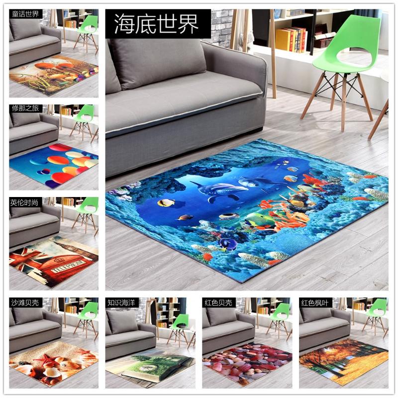

Leomermaid 2018 New 3D Printing Hallway Carpets, Bedroom Living Room Table Rugs, Kitchen Bathroom Antiskid Mats, Zzm0034