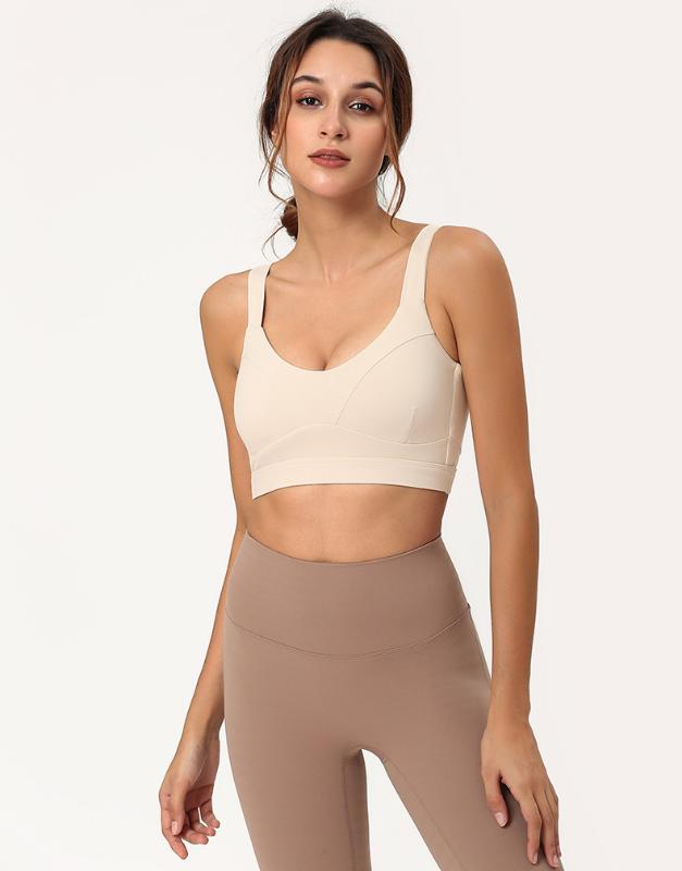 

good quality yoga fitness training sport bra permium fabric with pad sports clothing, Blue