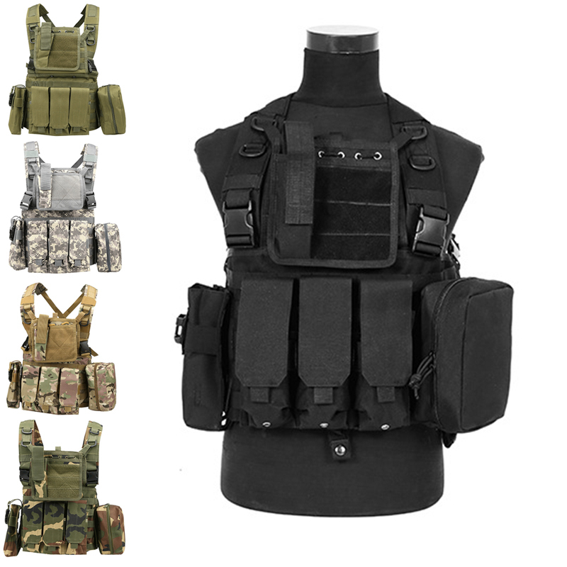 

Tactical Vest Paintball Molle Combat Outdoor CS Game Hunting Clothing, Green