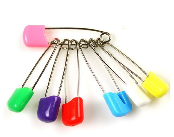 10pcs//100pcs Needles Safety Pins Sewing Brooch Holder Safe Clips for Baby Diaper