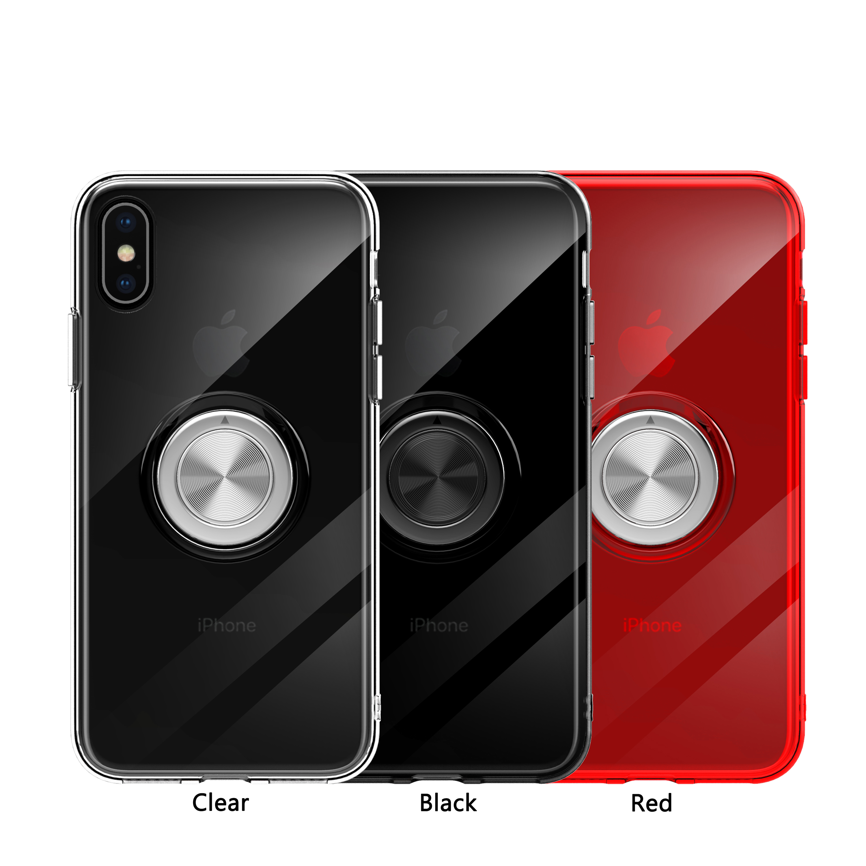 8 P//X//XS//XS max//XR 7p paraurti sottile colorato antiscivolo ad adsorbimento magnetico in metallo color alluminio con doppio coperchio protettivo per iPhone 7//8 Custodia per iPhone Xs MAX