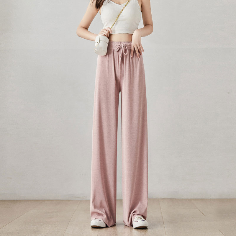 

Women Wide Leg Slim Trousers Black Loose Harem Flare Pants Long Length Casual Straight High Waist Plus Size Ladies Sportswear, As picture