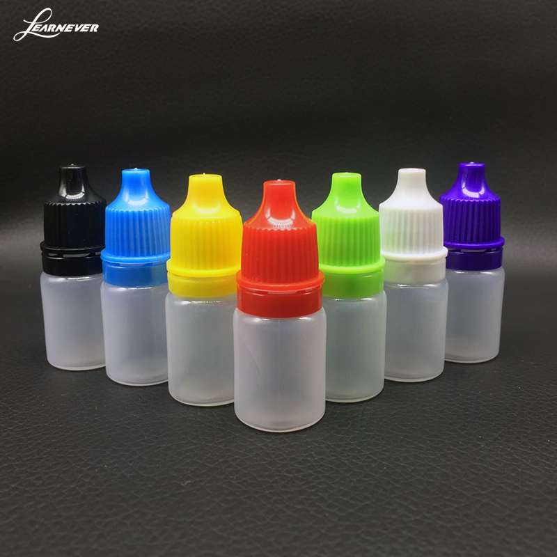 

5/15/15ml 10PCS Eye Drops Bottle Small Drop Bottles Small Plastic Empty Storage Case Lid Color Random Pot