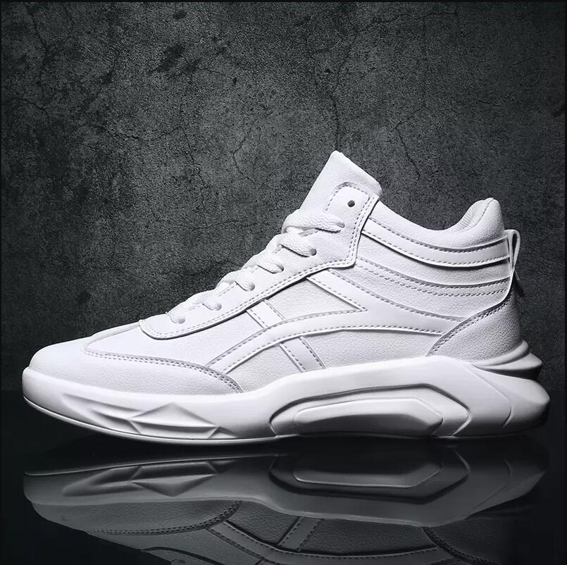 

high quality men Casual Shoes white black red Fashion Breathable high cut outdoor sports shoes sneakers Size 36-43