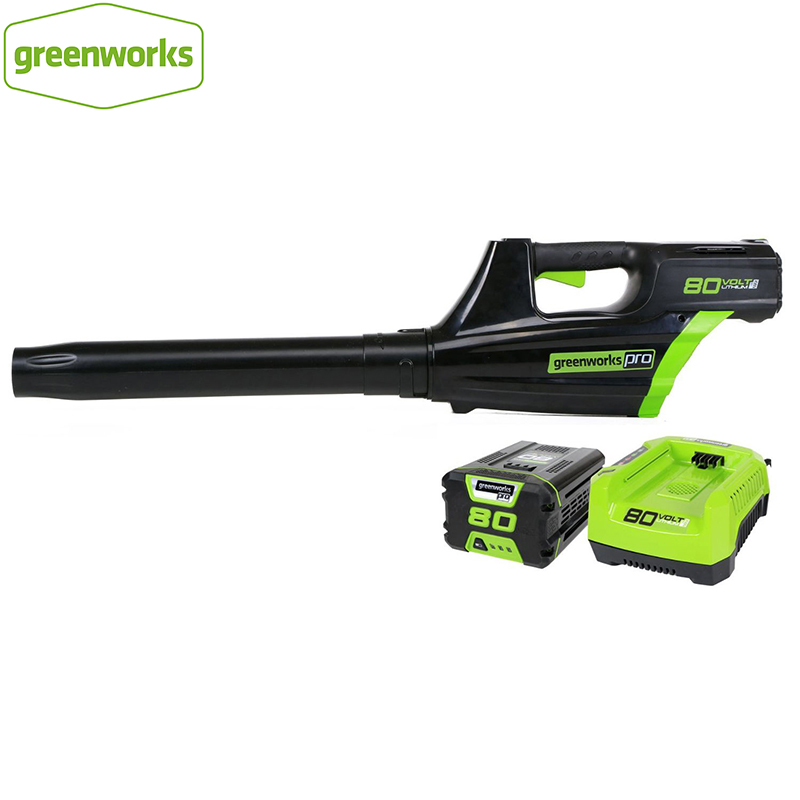 

Greenworks Lithium Battery Cordless Leaf Blower 80V 750W Powerful Electric Cleaning Blower Garden Tool