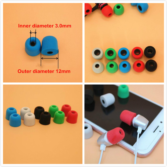 

Free Ship 50pcs Soft 3.0mm T100 Noise Isolating Memory Foam Ear Tips Ear Foam Eartips Earbuds For In Ear Earphone Earbud Headset
