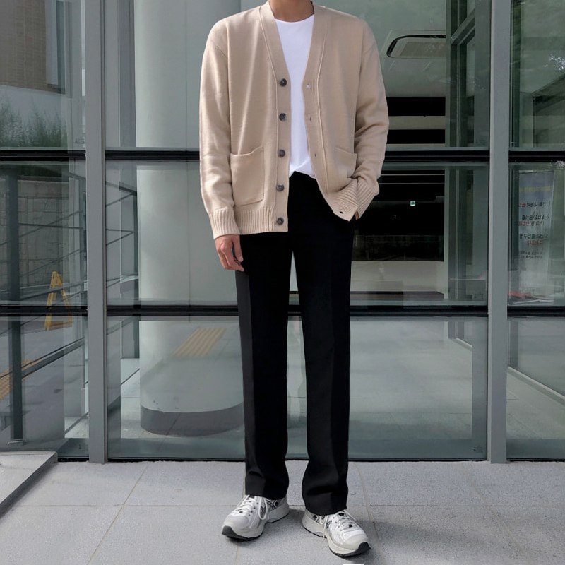 

2020 Spring And Autumn New Youth Popular Korean Solid Color Trousers Fashion Casual Wild Straight Pants Gray / Black -2XL