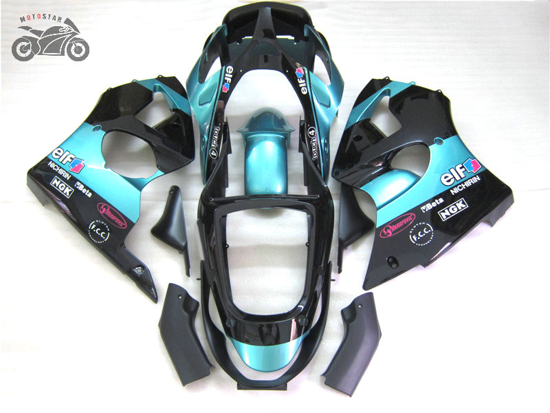 

ABS plastic fairings Kit Ffor KAWASAKI Ninja 2000 2001 2002 ZX6R ZX636 00-02 ZX-6R ZX 6R motorcycle Chinese Injection fairing kits, Same as the picture
