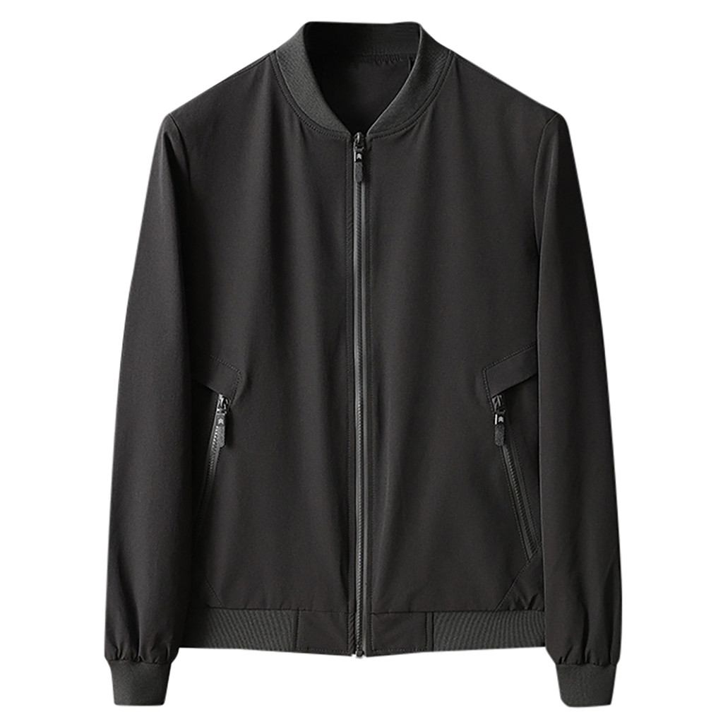 

Quality High Men's Jackets 2019 Men New Casual Jacket Coats Spring Regular Slim Jacket Coat for Male Wholesale Plus size M-4XL 8, Bk