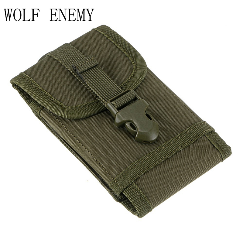 

1000 D Cordura Tactical Molle Phone Bag Model Hook Loop Belt Small Mini Pouch Holster Multi Universal Phone Protector Cover Case, Black