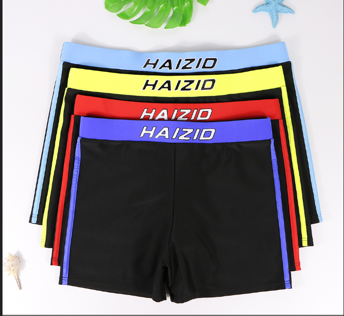 

2020 mens swimming trunks Boxer shorts Plus size quick dry beach hot spring swimming fashion trunks XL-4XL, Yellow