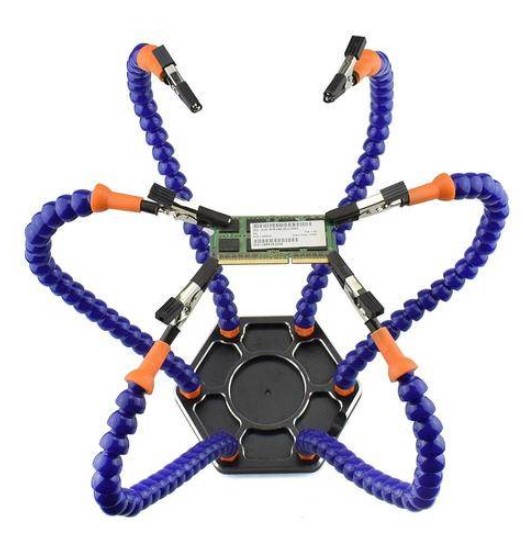 

Sales!!! Wholesales Free shipping New Third Hand Soldering PCB Holder Tool Six Arms Helping Hands Crafts Workshop