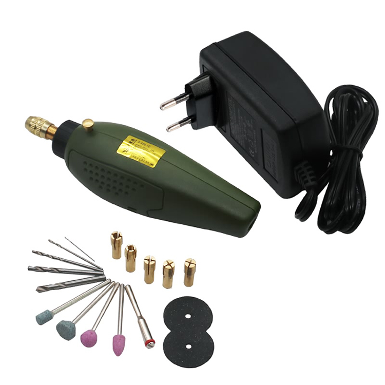 Mini Bohrmaschine Bohrer Set Elektrisches Bohren Polieren Schleifset mit Zubehör